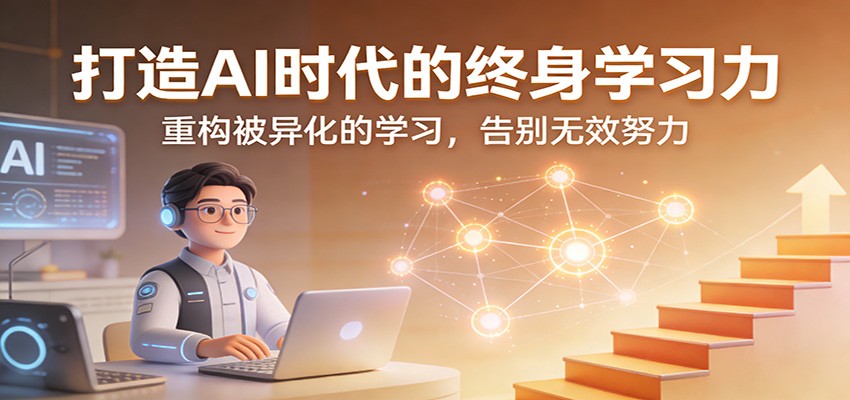 打造AI时代的终身学习力：重构被异化的学习，告别无效努力 - 52网创-52网创