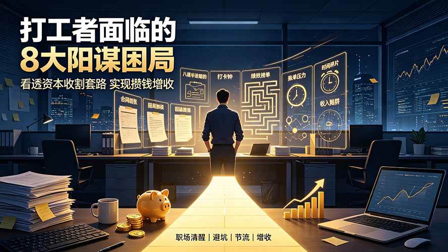 （19448期）付费文章：打工者面临的8大阳谋困局，看透资本收割套路实现攒钱增收 - 52网创-52网创