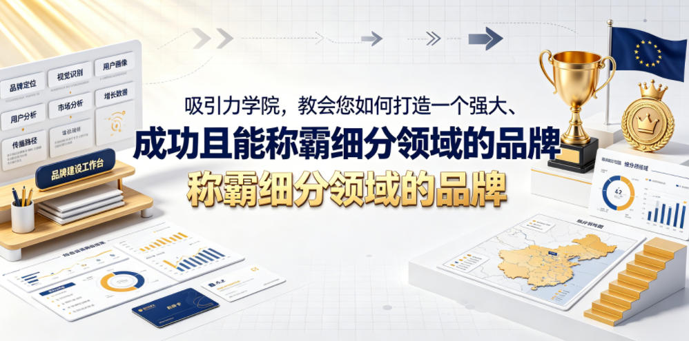 吸引力学院，教会您如何打造一个强大、成功且能称霸细分领域的品牌！【原创双语字幕】 - 52网创-52网创