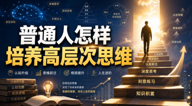 付费文章：普通人怎样培养高层次思维 - 52网创-52网创