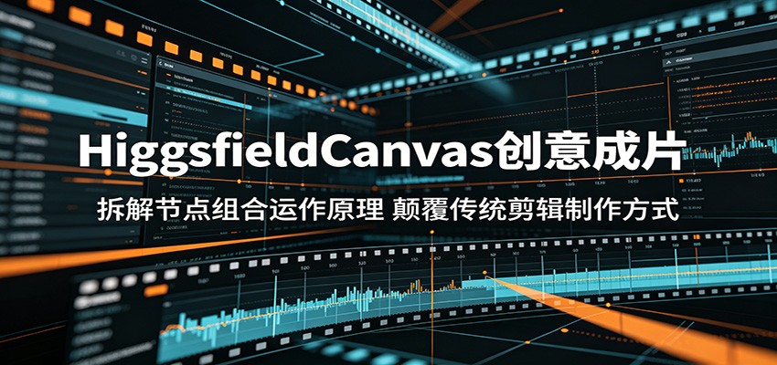 HiggsfieldCanvas创意成片：拆解节点组合运作原理，颠覆传统剪辑制作方式 - 52网创-52网创