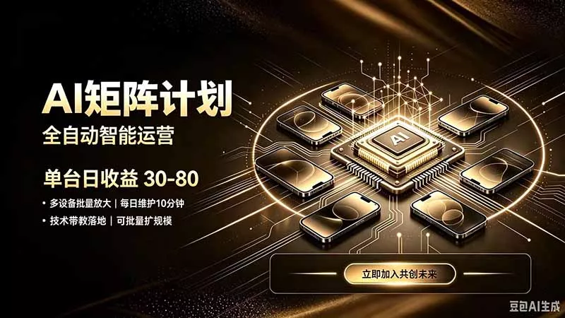 AI智能对话，矩阵规模化创业，全程技术扶持，长久稳定，日入800+-52网创