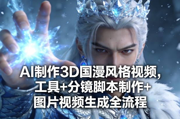 AI制作3D国漫风格视频，工具+分镜脚本制作+图片视频生成全流程 - 52网创-52网创