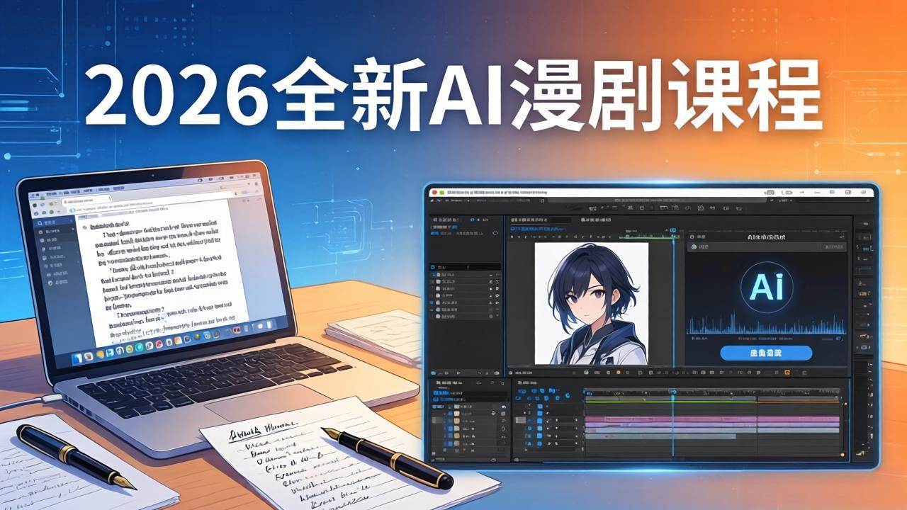 （17893期）2026全新AI漫剧课程：覆盖创作全链路，教你写作分镜剪辑配音一站式打造漫剧作品 - 52网创-52网创