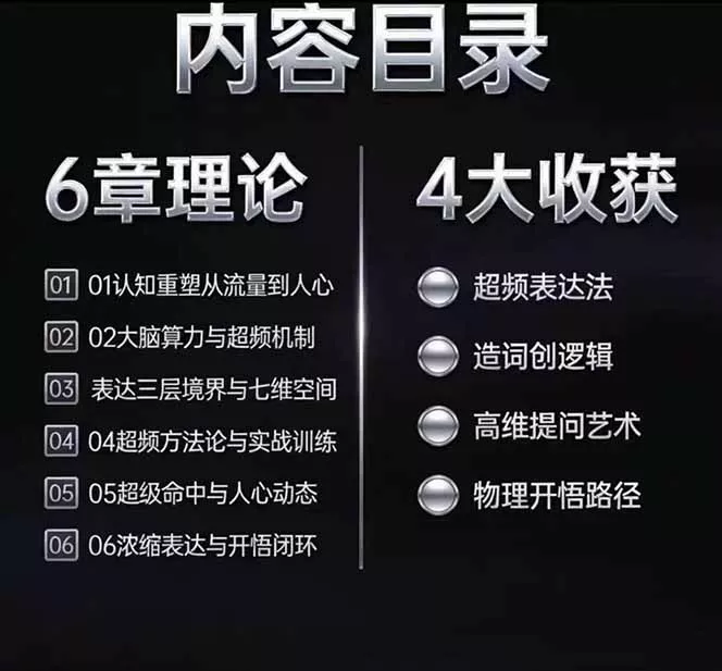 马大个高维表达全套实战课，跳出普通口才教学，大脑超频训练打造原创思想IP体系-52网创
