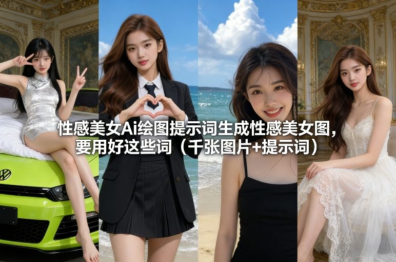 性感美女Ai绘图提示词生成性感美女图,要用好这些词(千张图片+提示词)-52网创