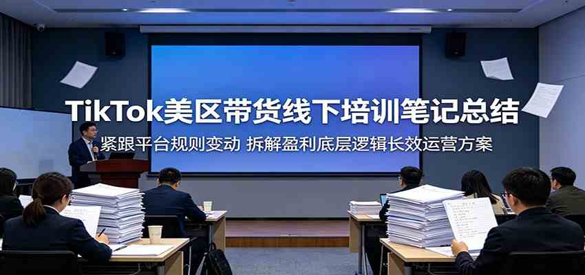 TikTok美区带货线下培训笔记总结：紧跟平台规则变动，拆解盈利底层逻辑长效运营方案 - 52网创-52网创