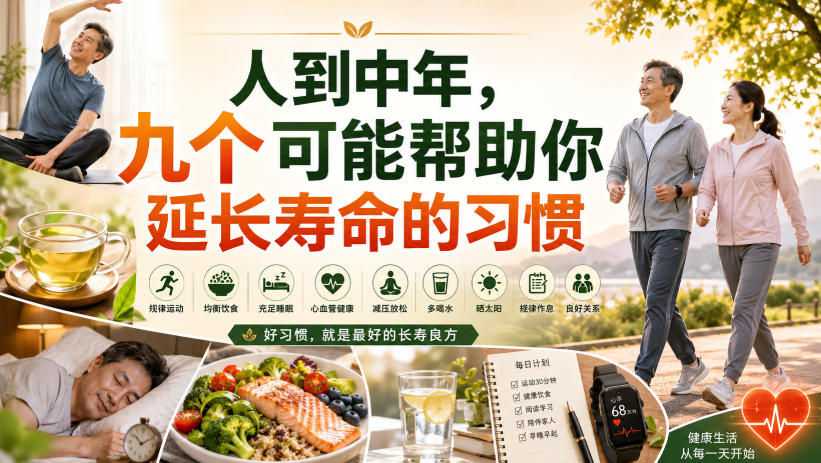 付费文章：人到中年，九个可能帮助你延长寿命的习惯-52网创