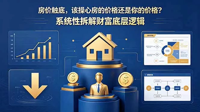 付费文章：房价触底，该操心房的价格还是你的价格？系统性拆解财富底层逻辑 - 52网创-52网创