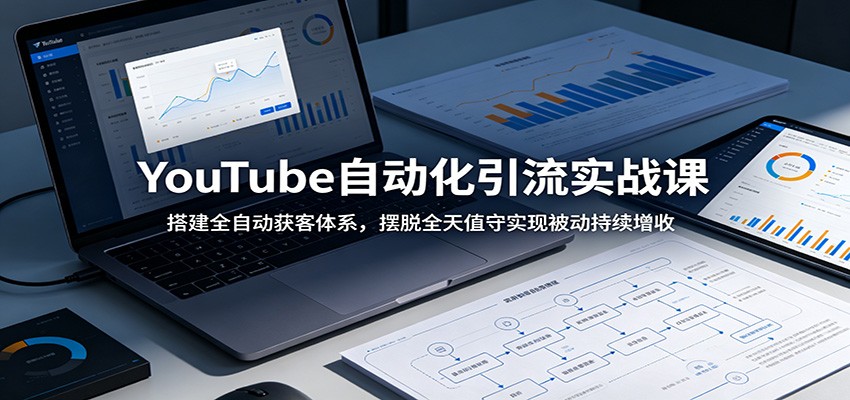 YouTube自动化引流实战课：搭建全自动获客体系，摆脱全天值守实现被动持续增收 - 52网创-52网创