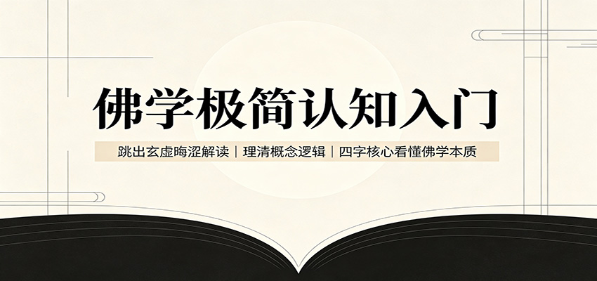 佛学极简认知入门：跳出玄虚晦涩解读，理清概念逻辑，四字核心看懂佛学本质-52网创