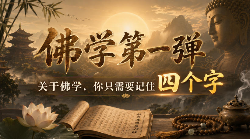 付费文章：佛学第一弹，关于佛学，你只需要记住四个字-52网创