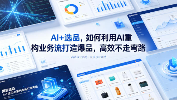 AI+选品，如何利用AI重构业务流打造爆品，高效不走弯路 - 52网创-52网创