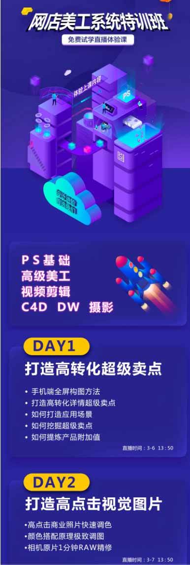 （19435期）网店美工系统精英班-7月：PS基础×主图设计×海报实战×详情页×首页装修×产品修图×视频剪辑×人像精修。 - 52网创-52网创