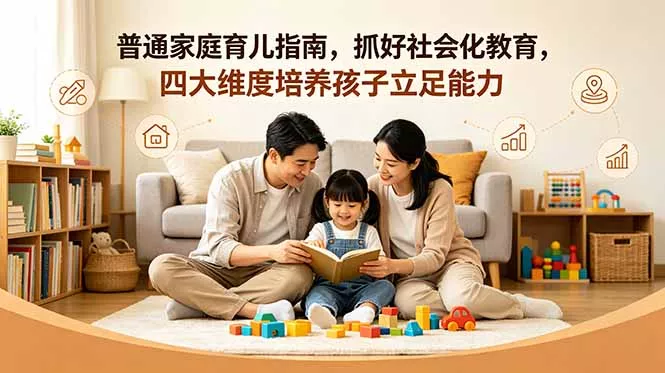 付费文章：普通家庭育儿指南，抓好社会化教育，四大维度培养孩子立足能力 - 52网创-52网创
