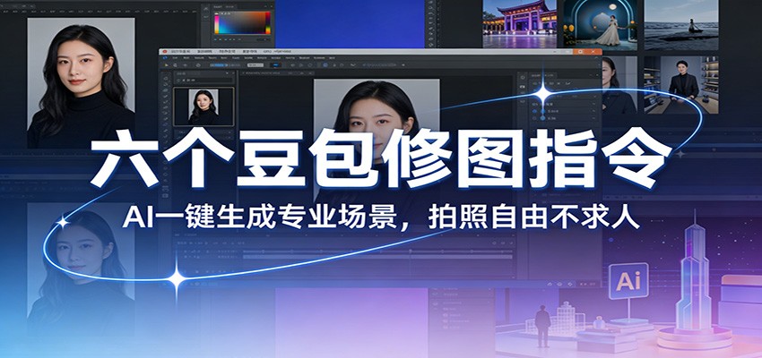 六个豆包修图指令：AI 一键生成专业场景，拍照自由不求人-52网创