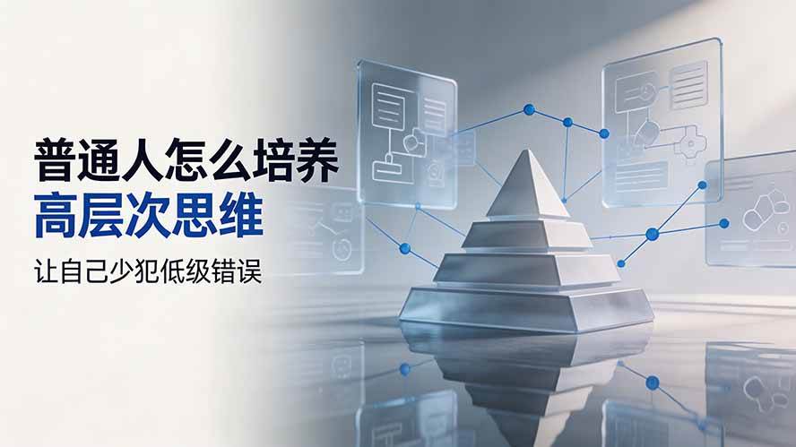 （19637期）付费文章：普通人怎么培养高层次思维，让自己少犯低级错误-52网创