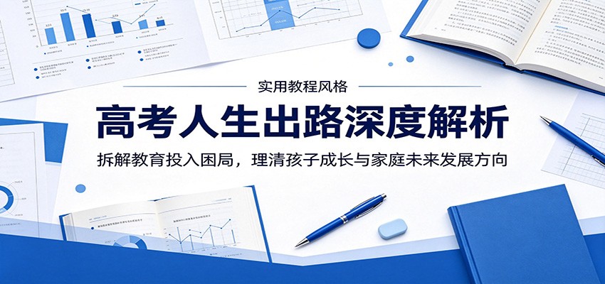 高考人生出路深度解析：拆解教育投入困局，理清孩子成长与家庭未来发展方向 - 52网创-52网创