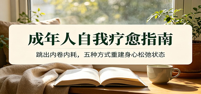 成年人自我疗愈指南：跳出内卷内耗，五种方式重建身心松弛状态 - 52网创-52网创