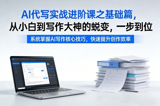 AI代写实战进阶课之基础篇，从小白到写作大神的蜕变，一步到位【揭秘】 - 52网创-52网创