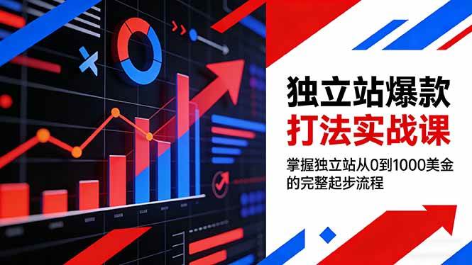 （17322期）独立站爆款打法实战课，掌握独立站从0到1000美金的完整起步流程 - 52网创-52网创