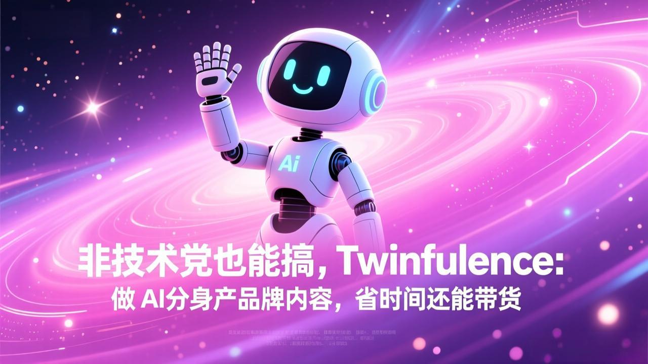 非技术党也能搞!Twinfluence:做 AI 分身产品牌内容,省时间还能带货-52网创