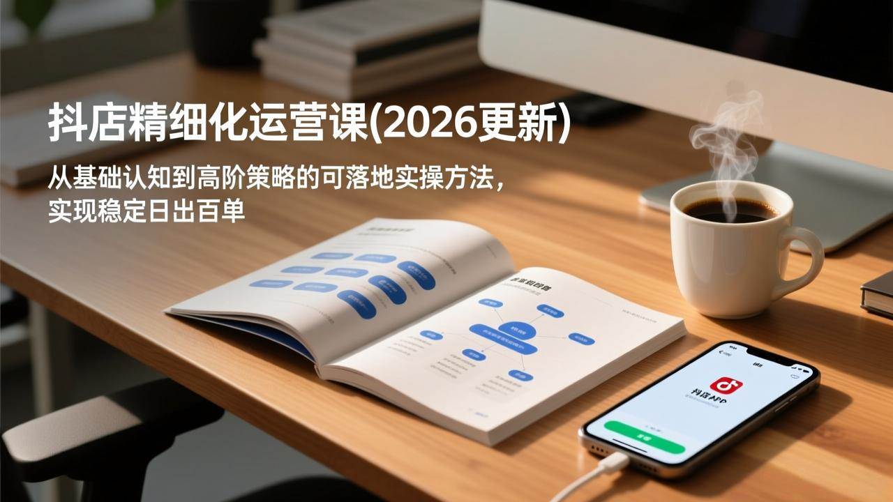 （18421期）抖店精细化运营课(更新5月)，从基础认知到高阶策略的可落地实操方法，实现稳定日出百单 - 52网创-52网创