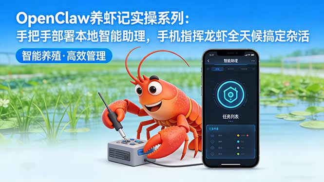 OpenClaw养虾记实操系列-更新：手把手部署本地智能助理，手机指挥龙虾全天候搞定杂活 - 52网创-52网创