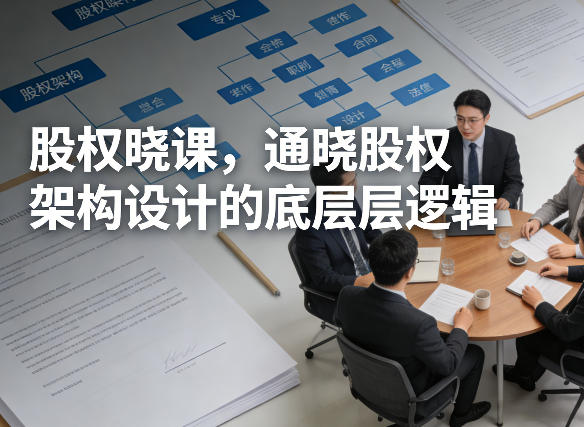 股权晓课，通晓股权架构设计的底层逻辑-52网创