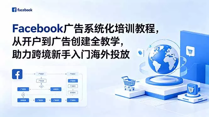 Facebook广告系统化培训教程，从开户到广告创建全教学，助力跨境新手入门海外投放 - 52网创-52网创