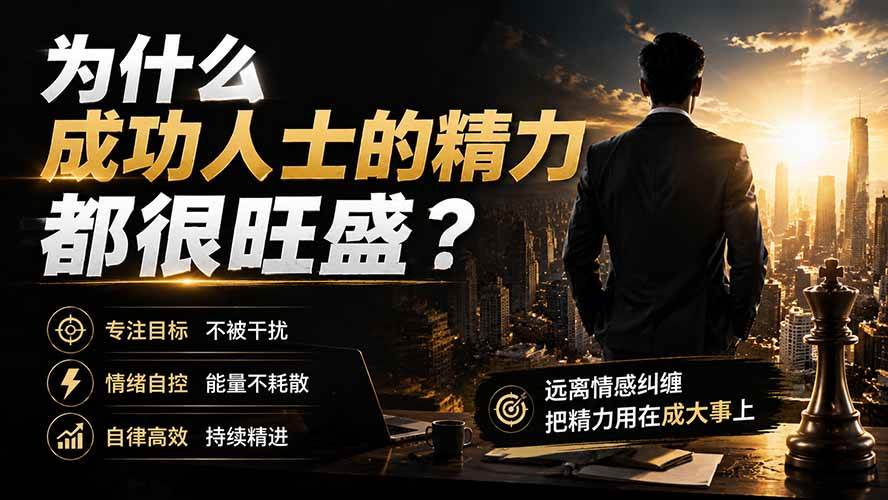 （19754期）付费文章：为什么成功人士的精力都很旺盛？ - 52网创-52网创