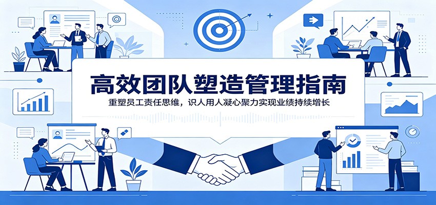 高效团队塑造管理指南：重塑员工责任思维，识人用人凝心聚力实现业绩持续增长 - 52网创-52网创