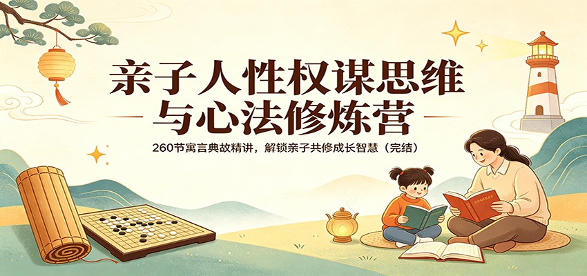亲子人性权谋思维与心法修炼营：260节寓言典故精讲，解锁亲子共修成长智慧(完结) - 52网创-52网创