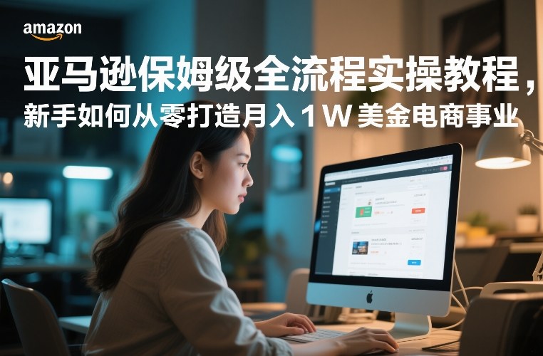 亚马逊保姆级全流程实操教程，新手如何从零打造月入1W美金电商事业 - 52网创-52网创