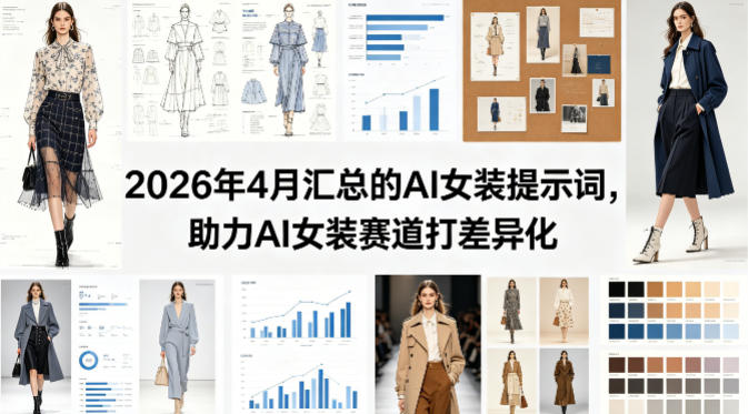 2026年4月汇总的AI女装提示词，助力AI女装赛道打差异化 - 52网创-52网创