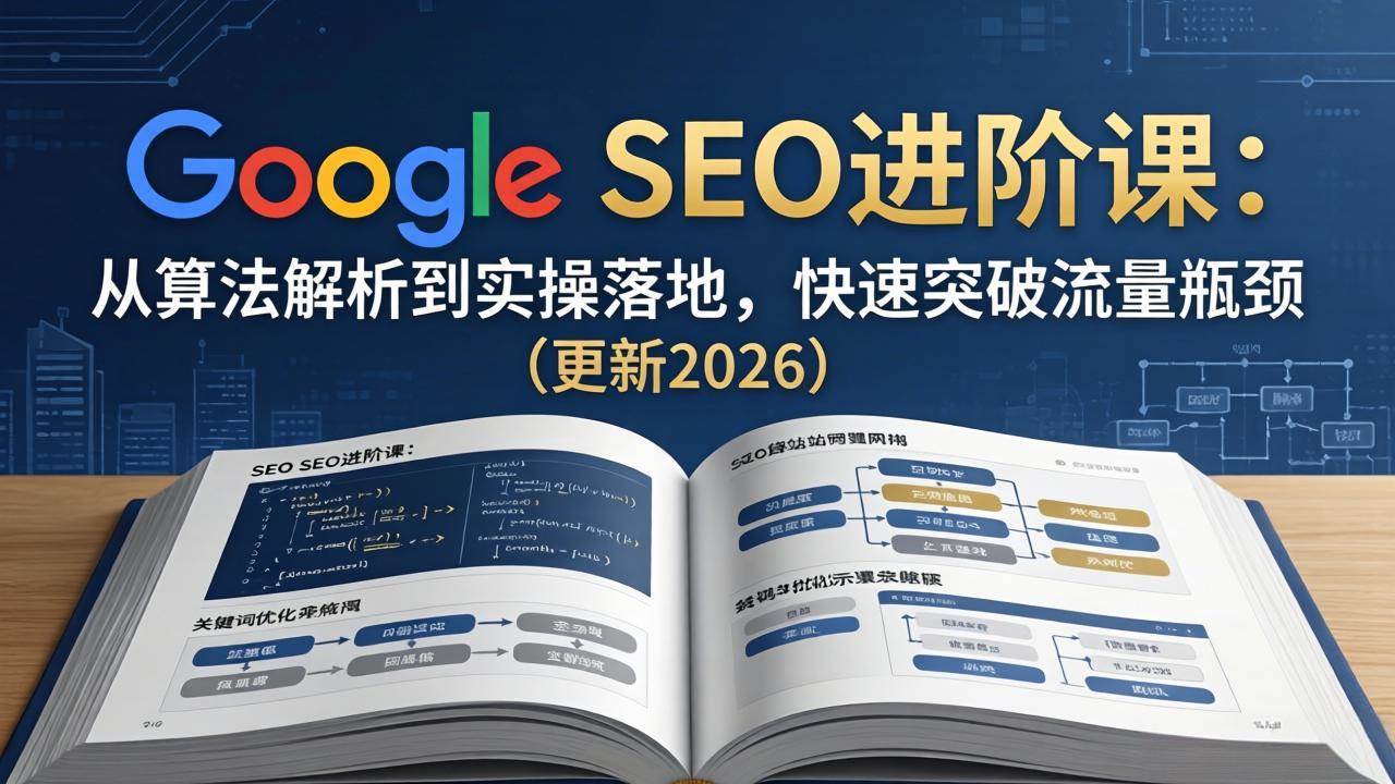 （18048期）Google SEO进阶课：从算法解析到实操落地，快速突破流量瓶颈（更新2026） - 52网创-52网创