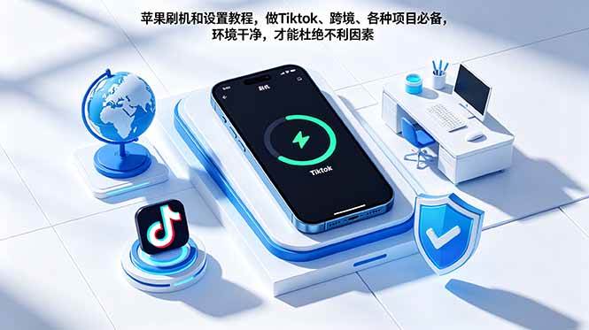 （18558期）苹果刷机和设置教程，做Tiktok、跨境、各种项目必备，环境干净，才能杜绝不利因素 - 52网创-52网创