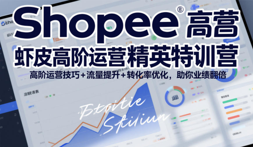Shopee虾皮高阶运营精英特训营，高阶运营技巧+流量提升+转化率优化，助你业绩翻倍（更新26年5月） - 52网创-52网创