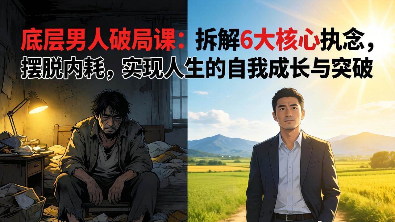 （17747期）付费文章：底层男人破局课：拆解 6 大核心执念，摆脱内耗，实现人生的自我成长与突破 - 52网创-52网创