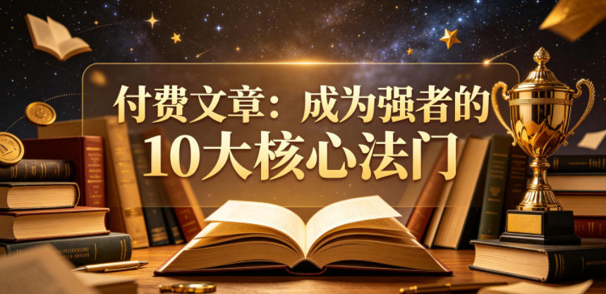 付费文章：成为强者的10大核心法门 - 52网创-52网创