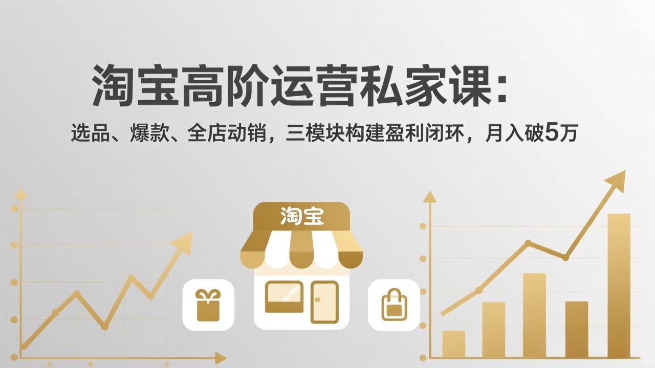 淘宝高阶运营私家课(更新26年4月-52网创