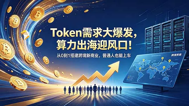 Token需求大爆发，算力出海迎风口！从0到1搭建跨境新商业，普通人也能上车 - 52网创-52网创