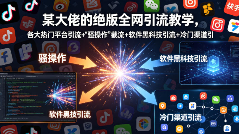 某大佬的绝版全网引流教学，各大热门平台引流+ - 52网创-52网创