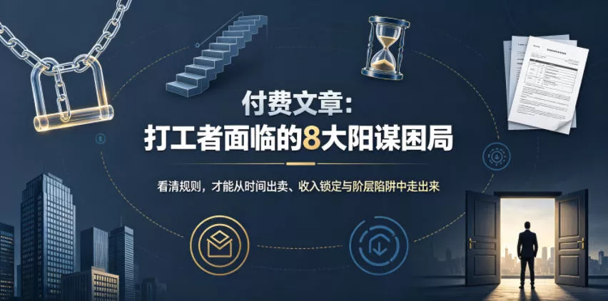 付费文章：打工者面临的8大阳谋困局 - 52网创-52网创