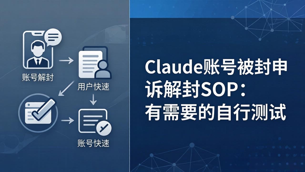 Claude账号被封申诉解封SOP：有需要的自行测试 - 52网创-52网创