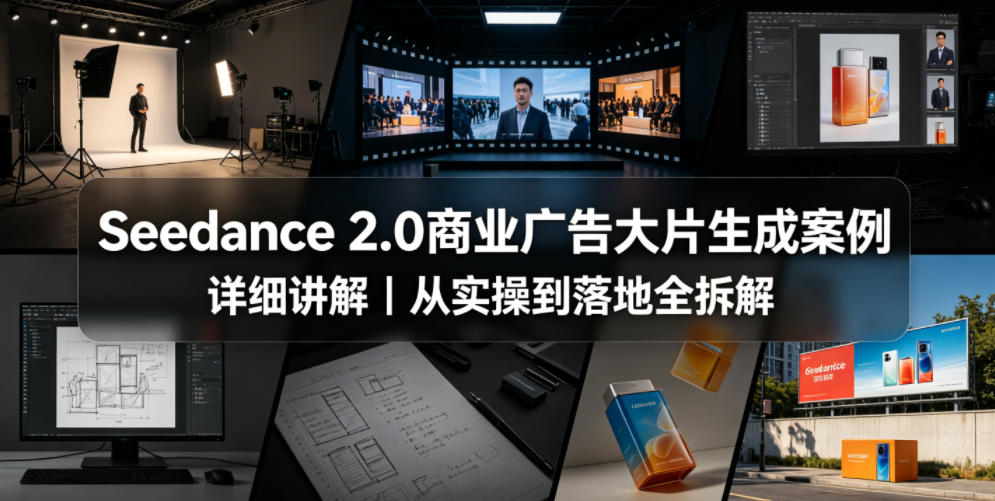 Seedance 2.0商业广告大片生成案例详细讲解｜从实操到落地全拆解-52网创