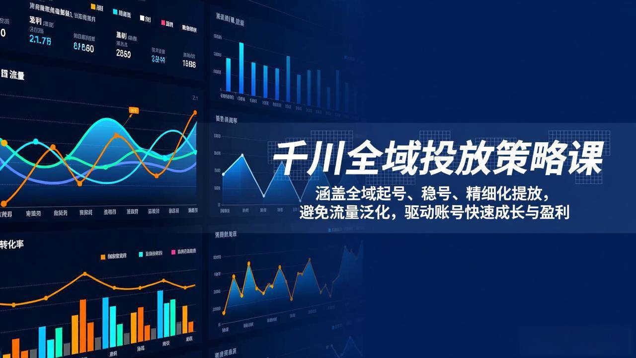 （17285期）千川全域投放策略课：涵盖全域起号、稳号、精细化投放，避免流量泛化，驱动账号快速成长与盈利-52网创