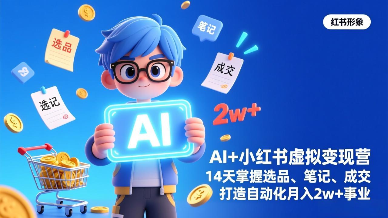 AI+小红书虚拟变现营(完结-52网创