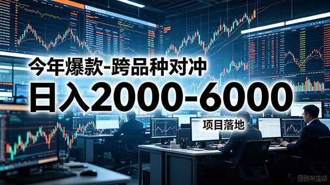 （18918期）今年爆款-跨品种对冲日入2000-6000，项目落地！-52网创