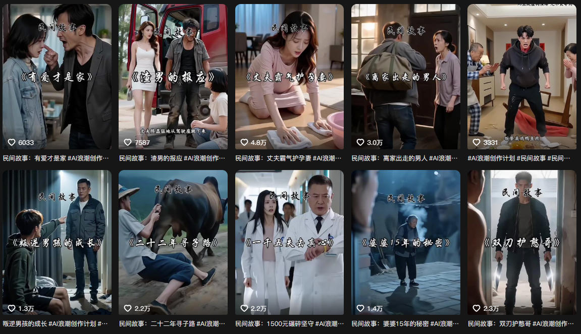 抖音93W粉丝博主老朱故事会亲授AI都市故事短视频教学，从选题到成片的全过程，小白也能够快速起号涨粉接广告变现-52网创